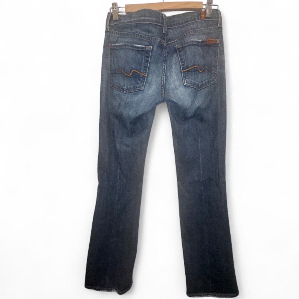 Seven For All Mankind Bootcut Jeans Size 27 Stretch Classic Denim Y2K premium - Picture 4 of 9